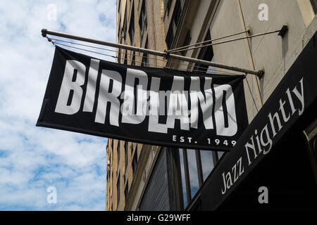 Birdland Jazz Club, Times Square, New York, USA Stockfoto