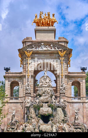 Der Parc De La Ciutadella ist ein Park am nordöstlichen Rand der Ciutat Vella, Barcelona, Katalonien. Stockfoto