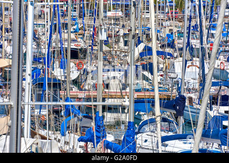 Der Port Olímpic befindet sich ein Yachthafen befindet sich in Barcelona, Katalonien Stockfoto