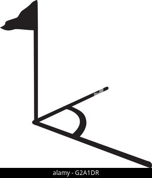 Fußball-Fußball-Ecke Stock Vektor