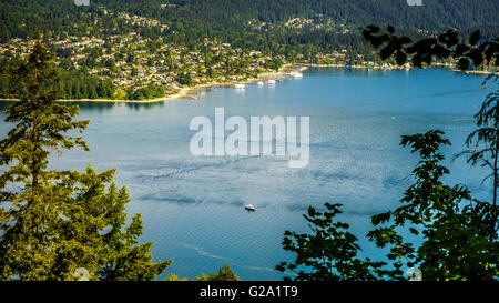 Der Fjord benannt Indian Arm am Dorf von Deep Cove in der Nähe von Vancouver British Columbia, Kanada Stockfoto