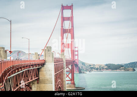 San Francisco, CA, EUA - 1. Juli 2015: Golden Gate Bridge, San Francisco, Kalifornien, USA. Stockfoto