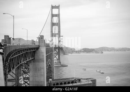 San Francisco, CA, EUA - 1. Juli 2015: Golden Gate Bridge, San Francisco, Kalifornien, USA. Stockfoto