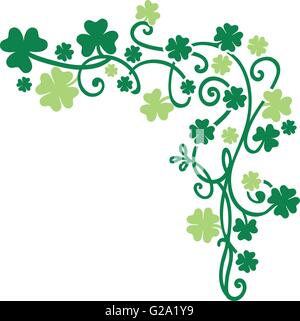 Vektor-Elemente-Hintergrund für St. Patricks Day Stock Vektor