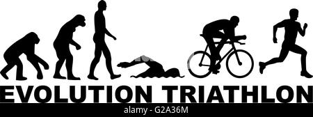 Evolution-Triathlon Stock Vektor
