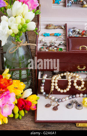 Schmuck box Stockfoto