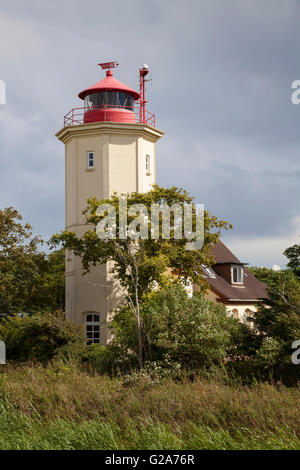 Leuchtturm Westermarkelsdorf Leuchtturm, Insel Fehmarn, Schleswig-Holstein, Deutschland Stockfoto