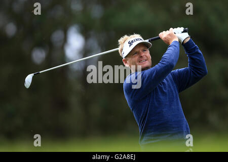 Soren Kjeldsen beim ersten Lauf der BMW PGA Championship im Wentworth Club, Windsor. DRÜCKEN SIE VERBANDSFOTO. Bilddatum: Donnerstag, 26. Mai 2016. Siehe PA Geschichte GOLF Wentworth. Das Foto sollte lauten: John Walton/PA Wire. EINSCHRÄNKUNGEN.Nutzung vorbehaltlich Stockfoto