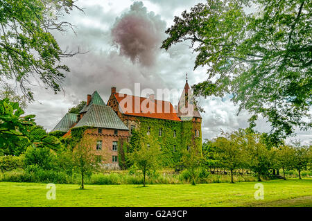 Ortofta Slott ist eine Burg in Eslov Gemeinde, Scania, in Südschweden. Stockfoto