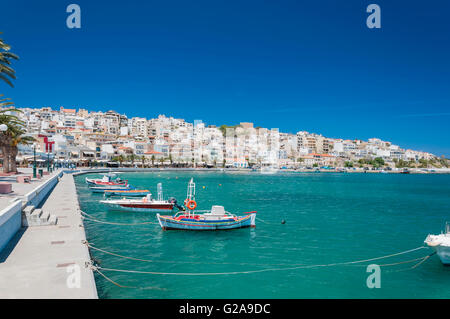 Das Meer Hafen Stadt Sitia auf der griechischen Insel Kreta. Stockfoto