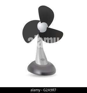 Vector Illustration realistisch Elektrolüfter isoliert auf weißem Hintergrund Stock Vektor