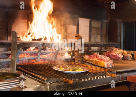 Beef Steak Grill Aranda del Duero, Burgos. Spanien Stockfoto