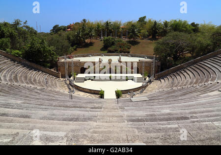 Amphitheater, Altos de Chavón, La Romana, Dominikanische Republik, Replik mediterranes Dorf Stockfoto