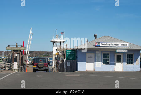 Norden Ferry Passenger terminal Greenport auf Shelter Island, Long Island, New York, USA Stockfoto