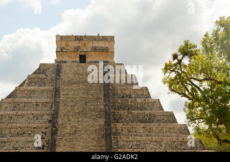 Alte Maya-Pyramide des Kukulkan Stockfoto