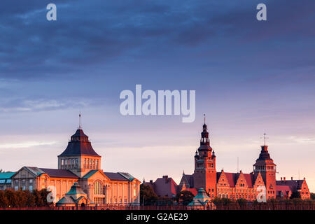 Alte Architektur in Stettin Szczecin, West-Pommern, Polen Stockfoto