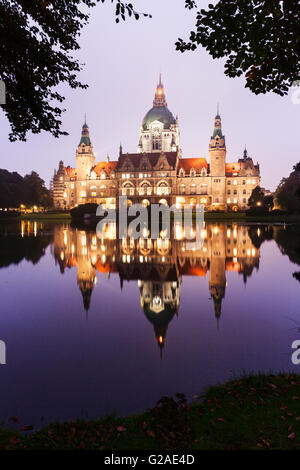 Neues Rathaus in Hannover-Hannover (Hannover), senken Sie Sachsen, Deutschland Stockfoto