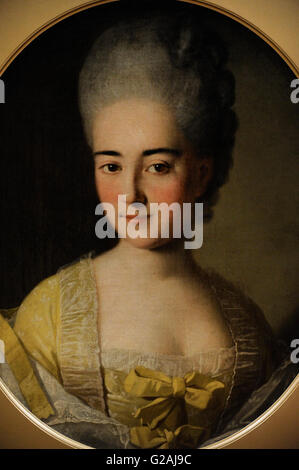 Carl Ludwig Johann Christineck (1732-1792). Deutscher Maler. Porträt von Natalia Stroganova. Russland, 1760. Öl auf Leinwand. Die Eremitage. Sankt Petersburg. Russland. Stockfoto