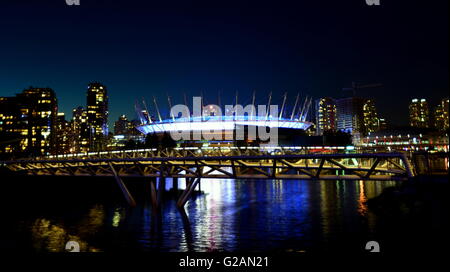 BC-Platz im False Creek, BC, Vancouver, Kanada Stockfoto