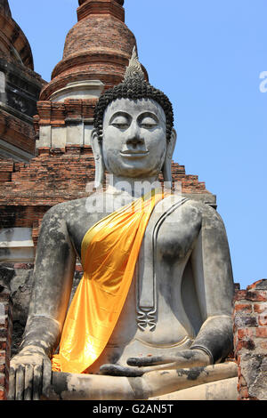 Wat Yai Chai Mongkons, buddhistische Tempel, Thailand Stockfoto