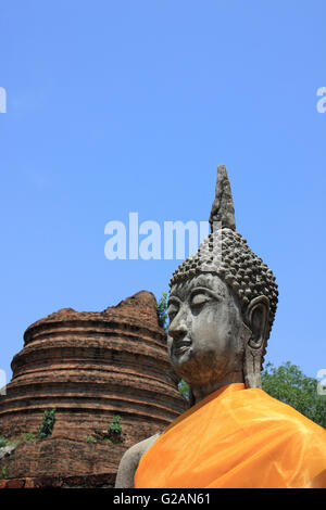 Wat Yai Chai Mongkons, buddhistische Tempel, Thailand Stockfoto