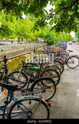 Ansichten rund um führende und älteste Universitätsstadt Uppsala, Schweden Stockfoto