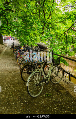 Ansichten rund um führende und älteste Universitätsstadt Uppsala, Schweden Stockfoto