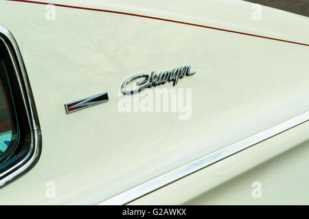 1966 Dodge Charger Detail Abzeichen Stockfoto