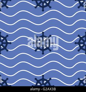 Lenkrad nahtlose Muster Stock Vektor