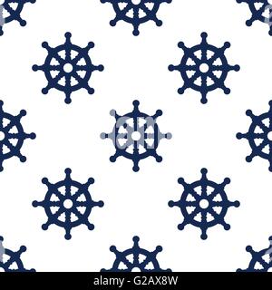 Lenkrad nahtlose Muster Stock Vektor