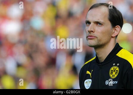 Deutsch-Cup-Finale im Olympiastadion Berlin, FC Bayern München Vs Borussia Dortmund: Trainer Thomas Tuchel von Dortmund. Stockfoto