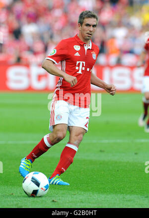 Deutsch-Cup-Finale im Olympiastadion Berlin, FC Bayern München Vs Borussia Dortmund: Philipp Lahm von München. Stockfoto