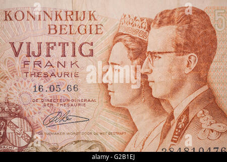 Banknote aus Belgien Stockfoto
