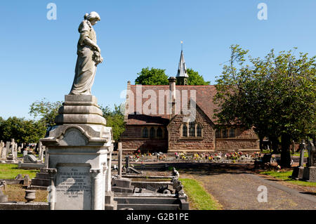 Long Eaton Friedhof, Derbyshire, England, UK Stockfoto