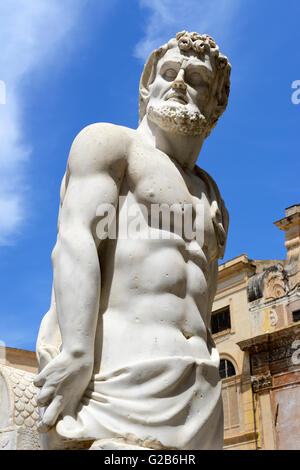 Fontana Pretoria Brunnen auf der Piazza Pretoria, Palermo, Sizilien, Italien Stockfoto