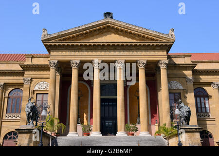 Palermo Opernhaus Teatro Massimo in Piazza Giuseppe Verdi, Palermo, Sizilien, Italien Stockfoto