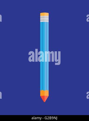 Flaches Design Vektor Stiftsymbol Stock Vektor