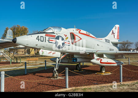 Kalifornien, Atwater, Schloss-Luft-Museum, Douglas a-4 L Skyhawk Stockfoto