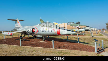 Kalifornien, Atwater, Schloss-Luft-Museum, Lockheed F-104B Starfighter Stockfoto