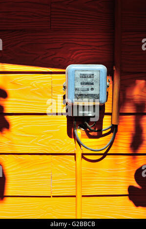 Ein Smart Meter in weiches Licht. Stockfoto