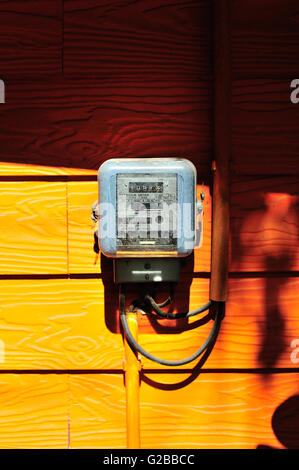 Ein Smart Meter in weiches Licht. Stockfoto