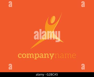 Sport-Fitness-Vektor-Logo-Design-Vorlage Stock Vektor