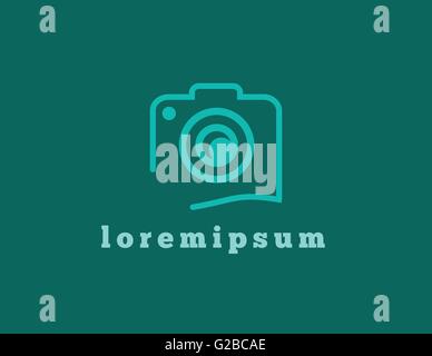 Abstrakte Kamera-Logo. Vektor-Logo-Design. Stock Vektor