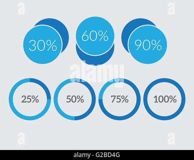 preloader und laden Statusbalken, Folien-set Stock Vektor