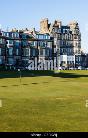 das 18. Grün auf dem Old Course in St. Andrews, Schottland Stockfoto