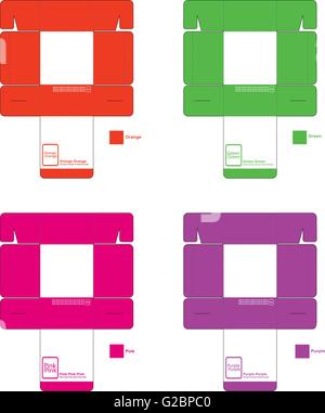 Bunte Muster-Boxset Stock Vektor