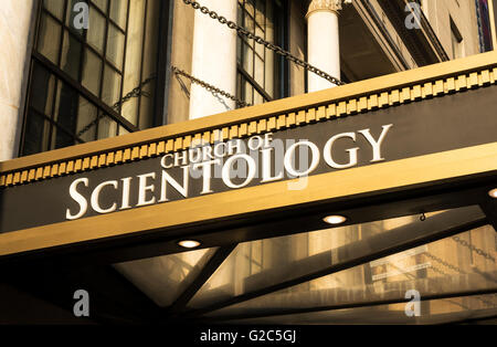 Die Scientology Kirche Festzelt in Midtown Manhattan Theater-Viertel in New York City Stockfoto