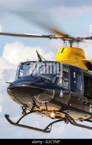 Royal Air Force (RAF) Bell 412EP Hubschrauber ZJ235 aus die Verteidigung Helikopter Flugschule an RAF Shawbury basiert. Stockfoto