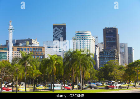 Skyline von Centro, Rio De Janeiro, Brasilien Stockfoto