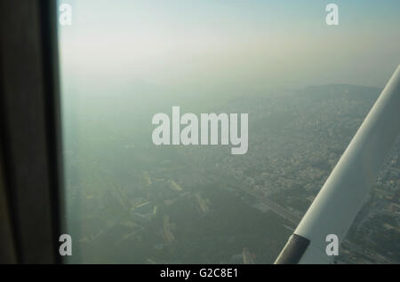 Chessna Flug Lektion. Bilder Fom über Athen, Tatoi Flughafen und Aegina Insel.  Ein tolles Geschenk von meinem guten Freund, Jim. Stockfoto